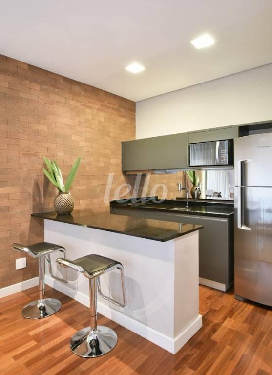 OZINHA de Apartamento para alugar, Padrão com 65 m², 1 quarto e 2 vagas em Vila Olímpia - São Paulo
