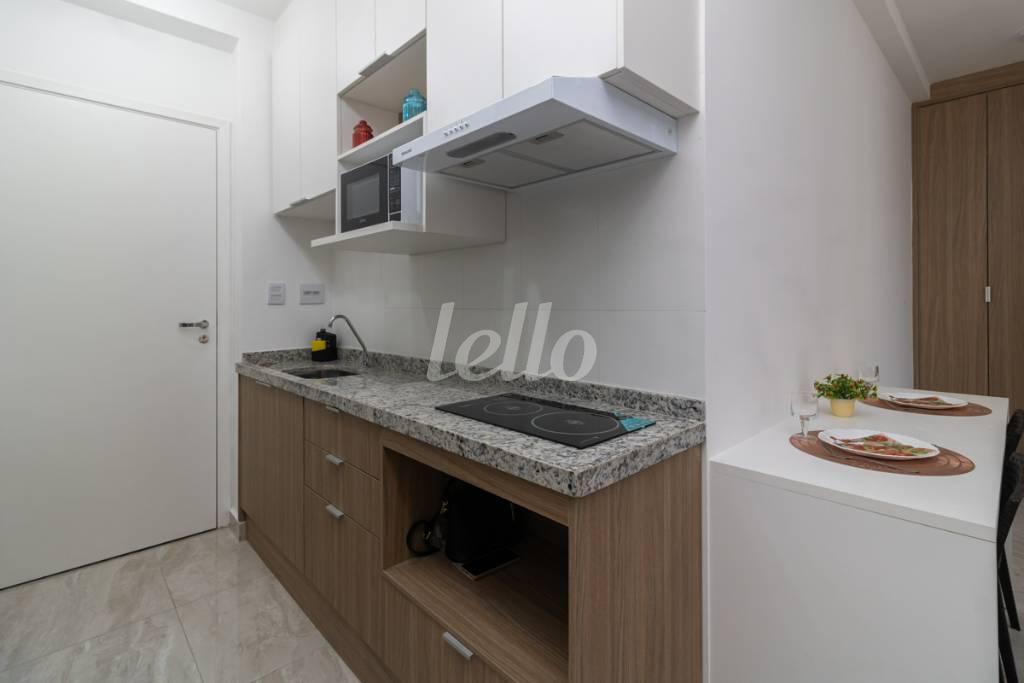 COZINHA de Apartamento para alugar, Padrão com 31 m², 1 quarto e 1 vaga em Santana - São Paulo
