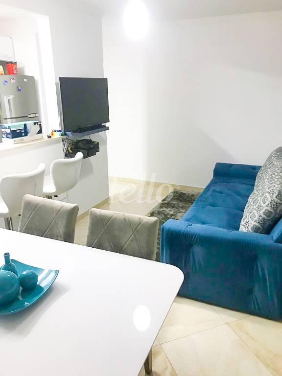SALA de Apartamento à venda, Padrão com 50 m², 2 quartos e 1 vaga em Vila Homero Thon - Santo André