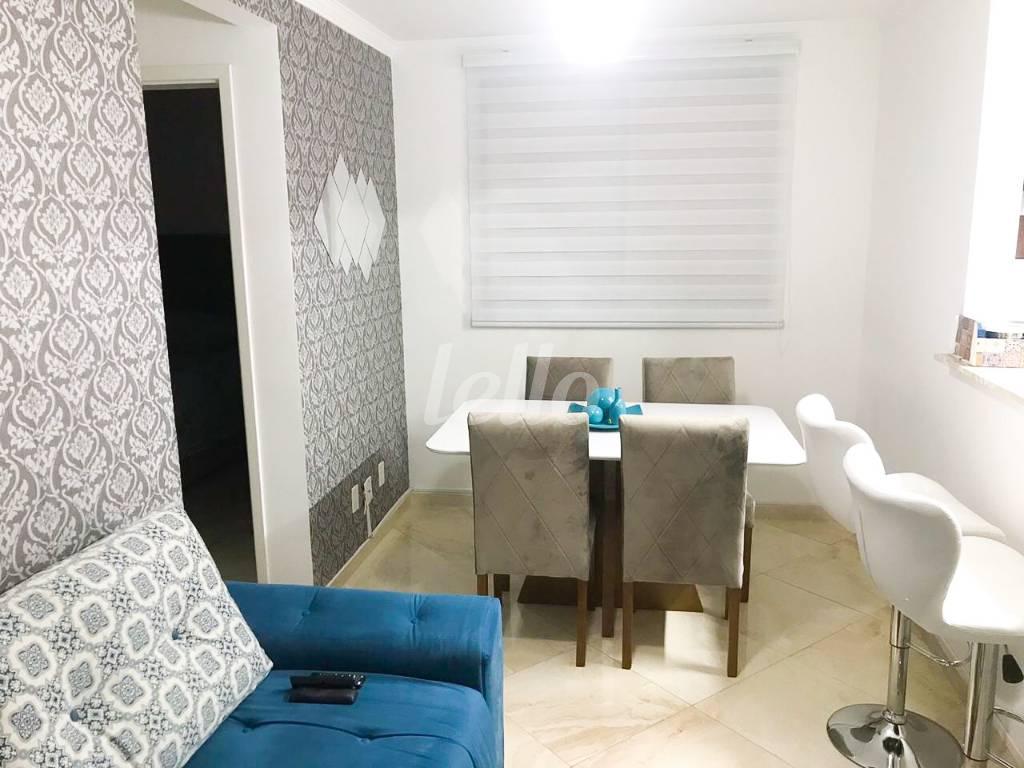 SALA de Apartamento à venda, Padrão com 50 m², 2 quartos e 1 vaga em Vila Homero Thon - Santo André
