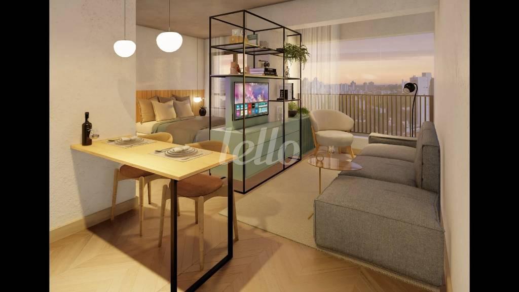 DORM de Apartamento à venda, Padrão com 53 m², 1 quarto e 1 vaga em Vila Clementino - São Paulo