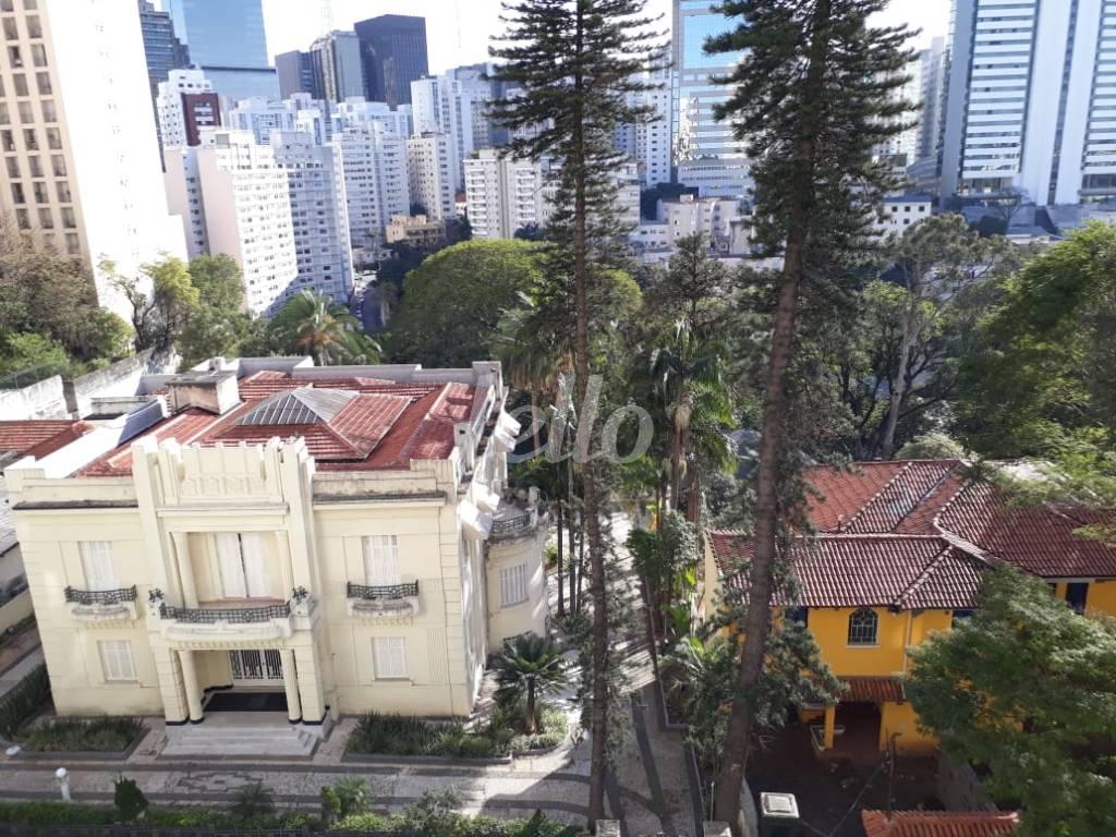 VISTA de Apartamento à venda, Studio com 35 m², 1 quarto e 1 vaga em Morro dos Ingleses - São Paulo