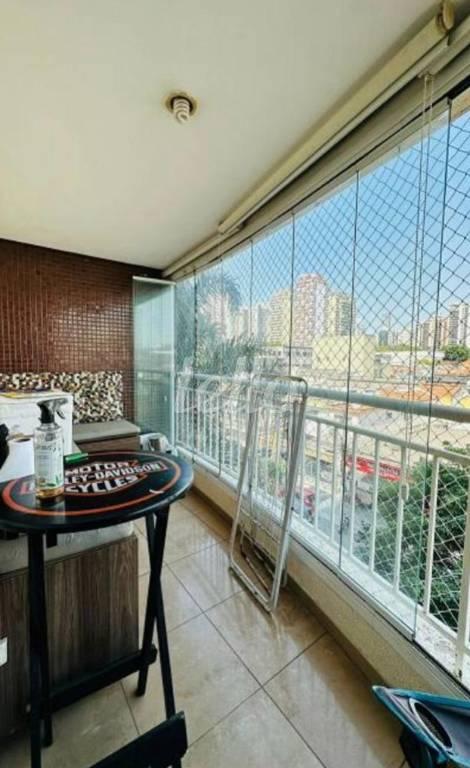 SACADA de Apartamento à venda, Padrão com 58 m², 2 quartos e 1 vaga em Vila Gomes Cardim - São Paulo