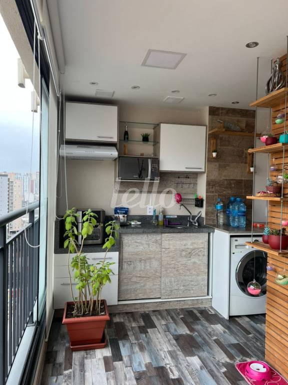 VARANDA de Apartamento à venda, Padrão com 59 m², 2 quartos e 1 vaga em Cambuci - São Paulo