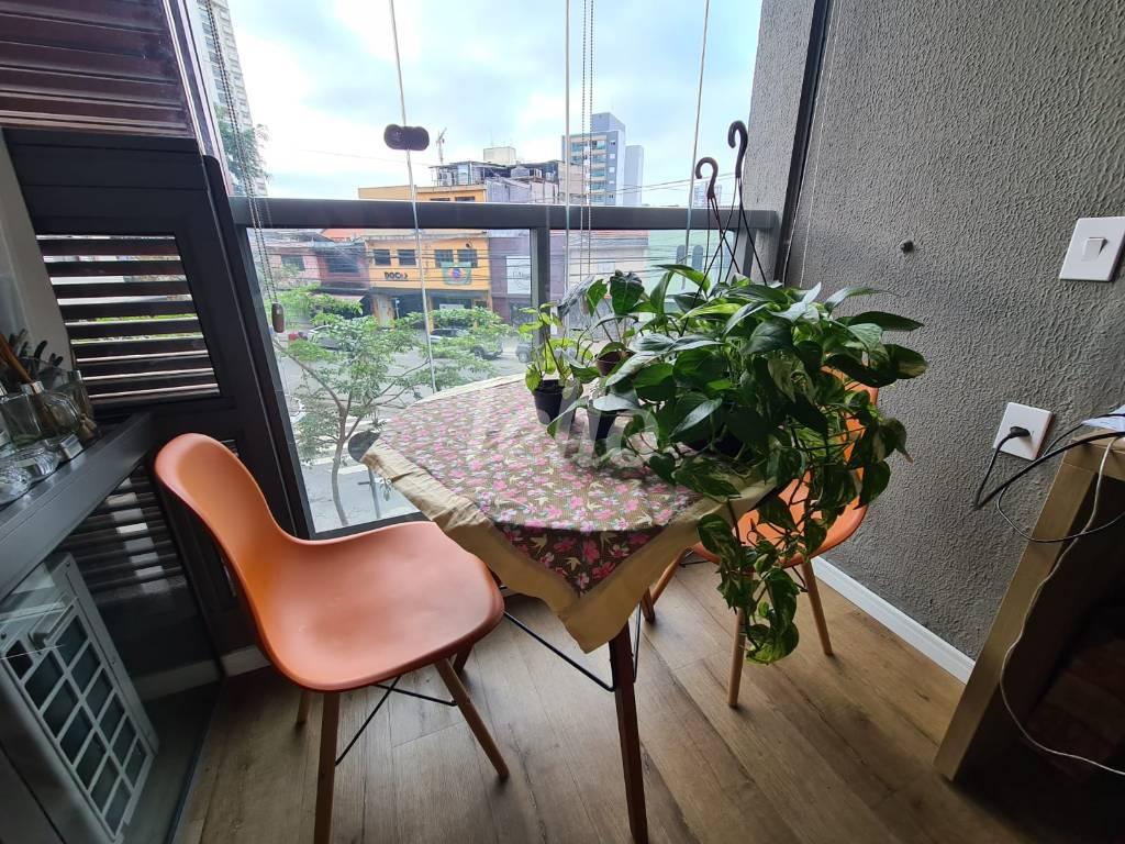 VARANDA de Apartamento à venda, Padrão com 24 m², 1 quarto e em Mirandopolis - São Paulo