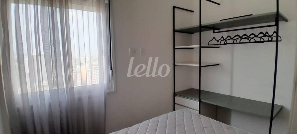 DORMITÓRIO de Apartamento para alugar, Padrão com 35 m², 1 quarto e 1 vaga em Santa Cecília - São Paulo