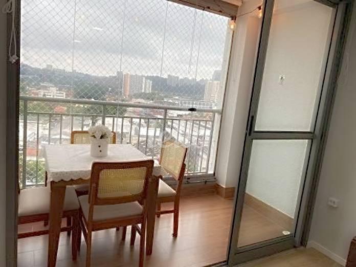 VARANDA de Apartamento à venda, Padrão com 71 m², 2 quartos e 2 vagas em Santo Amaro - São Paulo
