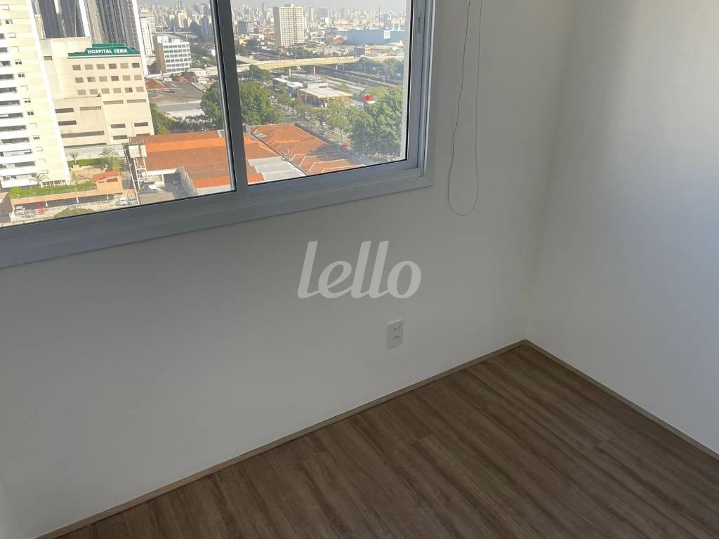 DORMITÓRIO de Apartamento à venda, Padrão com 38 m², 2 quartos e em Quarta Parada - São Paulo