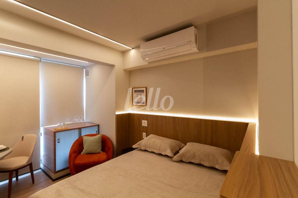 SALA E DORMITÓRIO de Apartamento para alugar, Padrão com 25 m², 1 quarto e em Sumarezinho - São Paulo