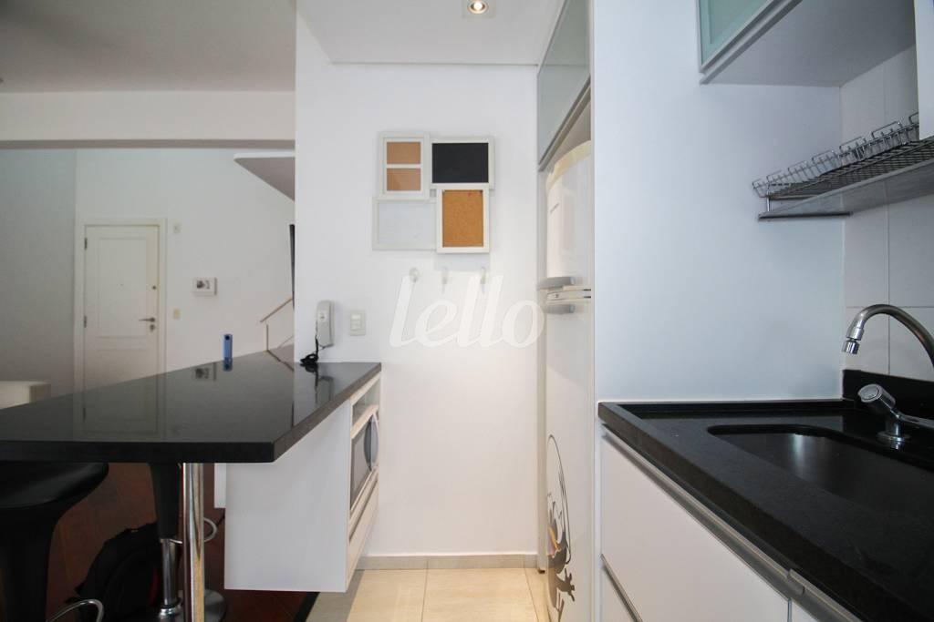 COZINHA de Apartamento para alugar, Duplex com 72 m², 1 quarto e 2 vagas em Moema - São Paulo