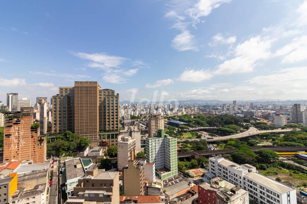 VISTA de Apartamento à venda, Studio com 49 m², e 1 vaga em Sé - São Paulo