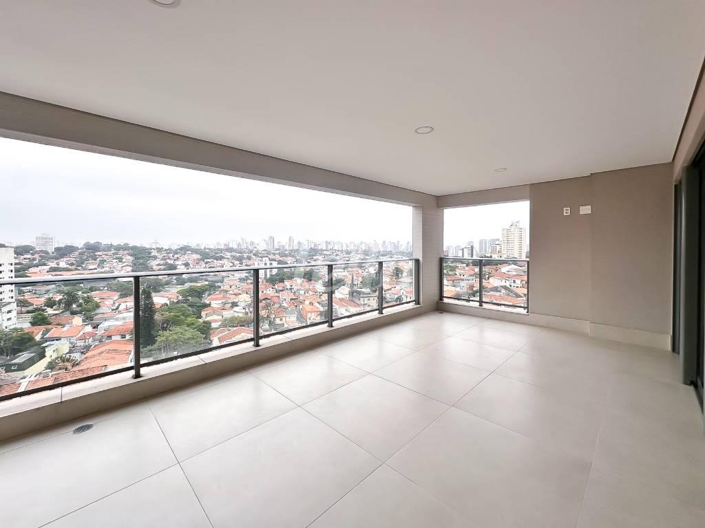7 VARANDA de Apartamento à venda, Padrão com 133 m², 3 quartos e 2 vagas em Mirandopolis - São Paulo