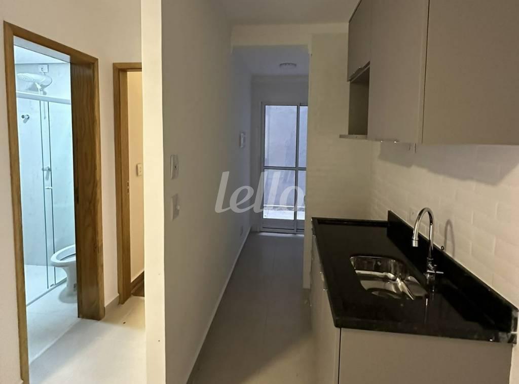 COZINHA de Apartamento para alugar, Padrão com 29 m², 1 quarto e em Vila Bertioga - São Paulo