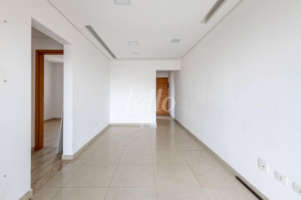 SALA de Apartamento para alugar, Padrão com 72 m², 2 quartos e 1 vaga em Vila Príncipe de Gales - Santo André