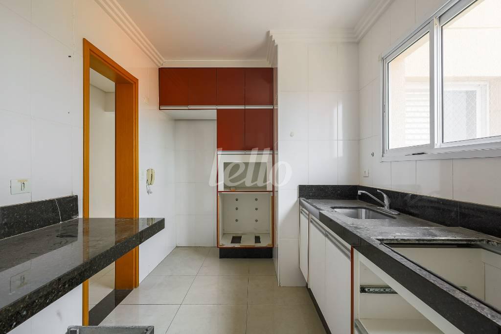 COZINHA de Apartamento para alugar, Padrão com 72 m², 2 quartos e 1 vaga em Vila Príncipe de Gales - Santo André