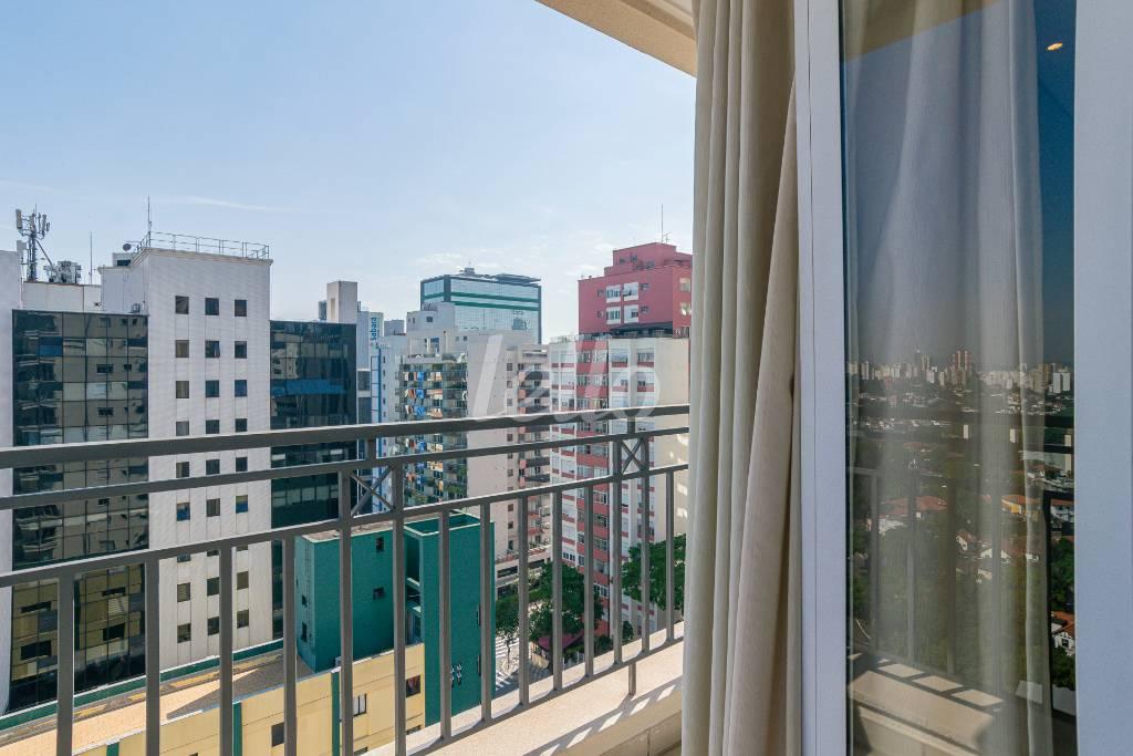 SACADA de Apartamento para alugar, Padrão com 47 m², 1 quarto e 1 vaga em Consolação - São Paulo