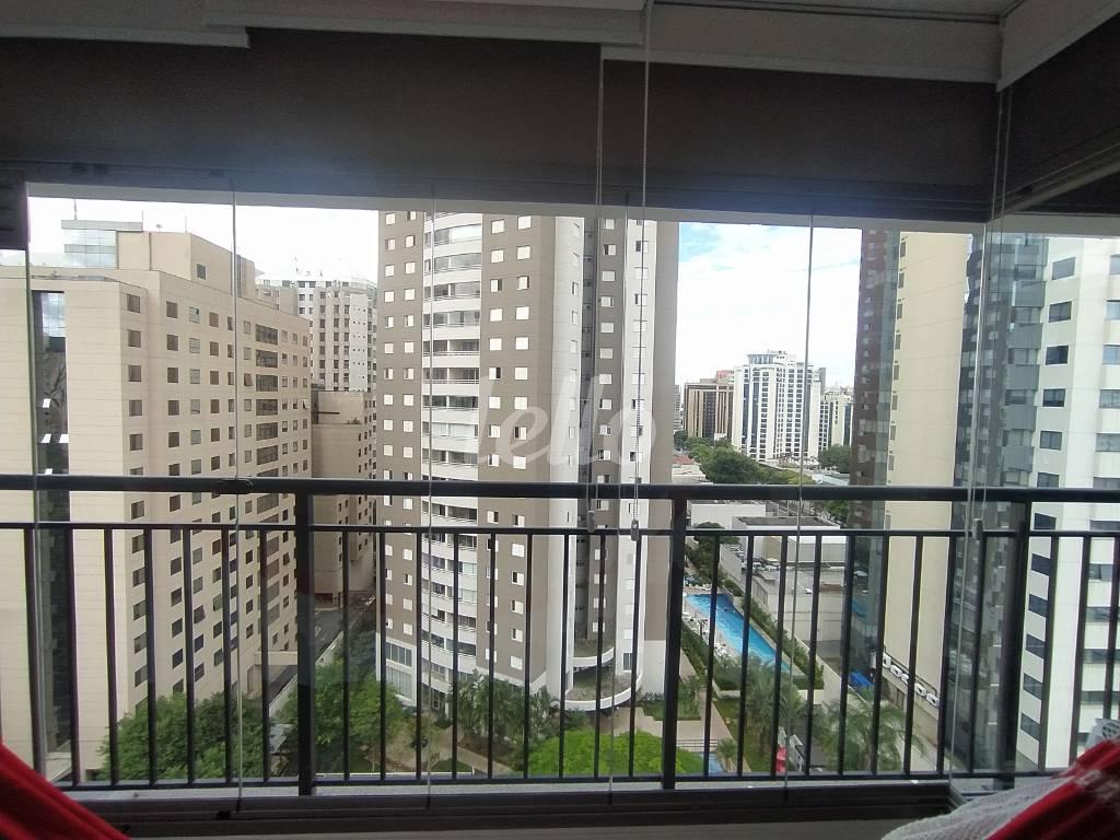 SACADA de Apartamento para alugar, Studio com 32 m², 1 quarto e em Indianópolis - São Paulo
