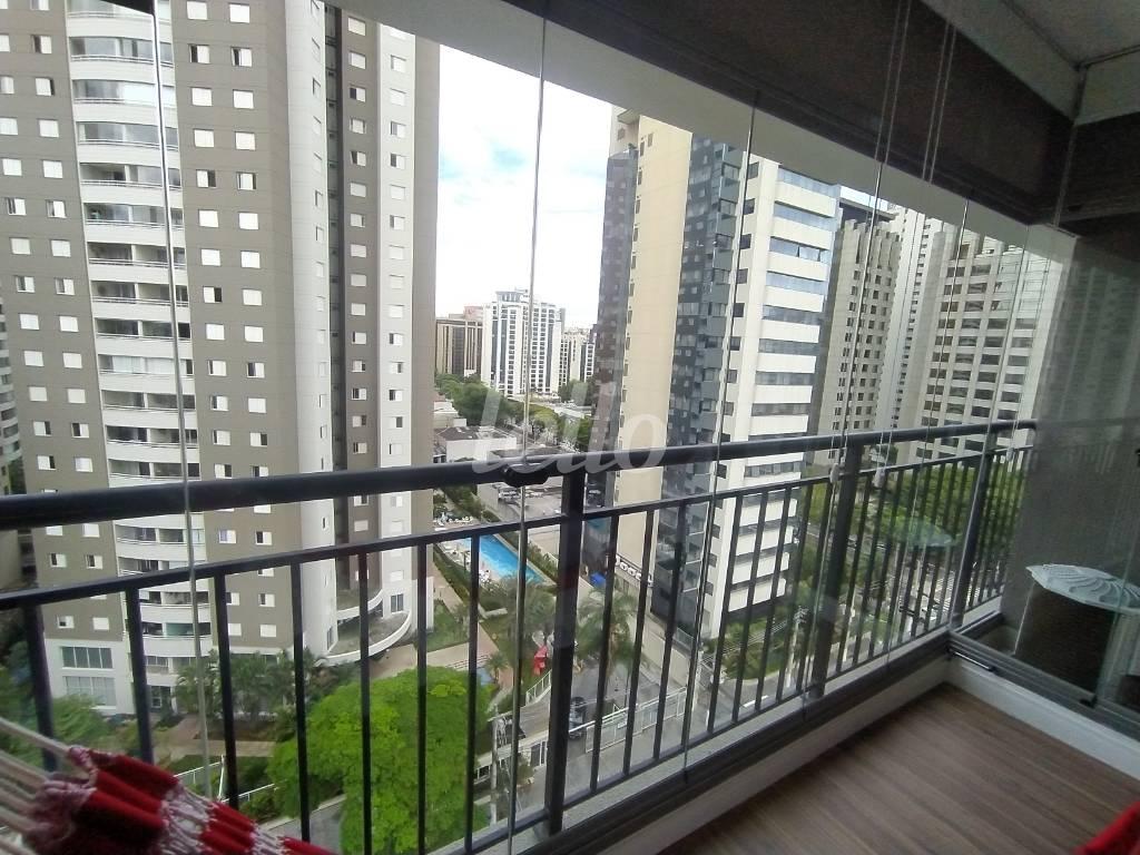 SACADA de Apartamento para alugar, Studio com 32 m², 1 quarto e em Indianópolis - São Paulo
