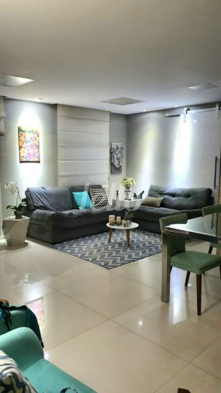 LIVING de Apartamento à venda, Duplex com 202 m², 3 quartos e 2 vagas em Vila Gumercindo - São Paulo