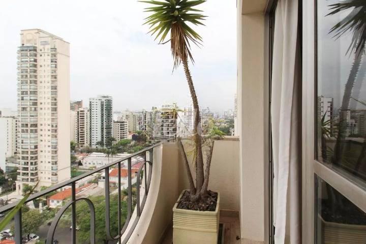 VARANDA de Apartamento à venda, cobertura - Padrão com 154 m², 2 quartos e 2 vagas em Indianópolis - São Paulo