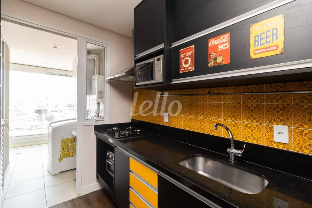 17 COZINHA de Apartamento para alugar, Padrão com 50 m², 1 quarto e 1 vaga em Vila Gomes Cardim - São Paulo