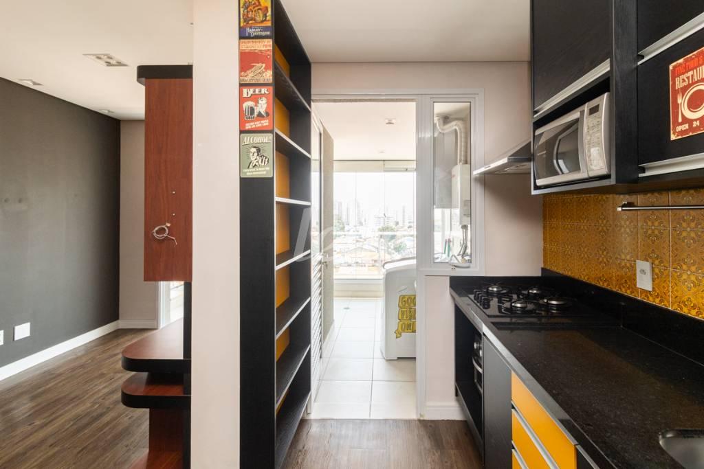 18 COZINHA de Apartamento para alugar, Padrão com 50 m², 1 quarto e 1 vaga em Vila Gomes Cardim - São Paulo