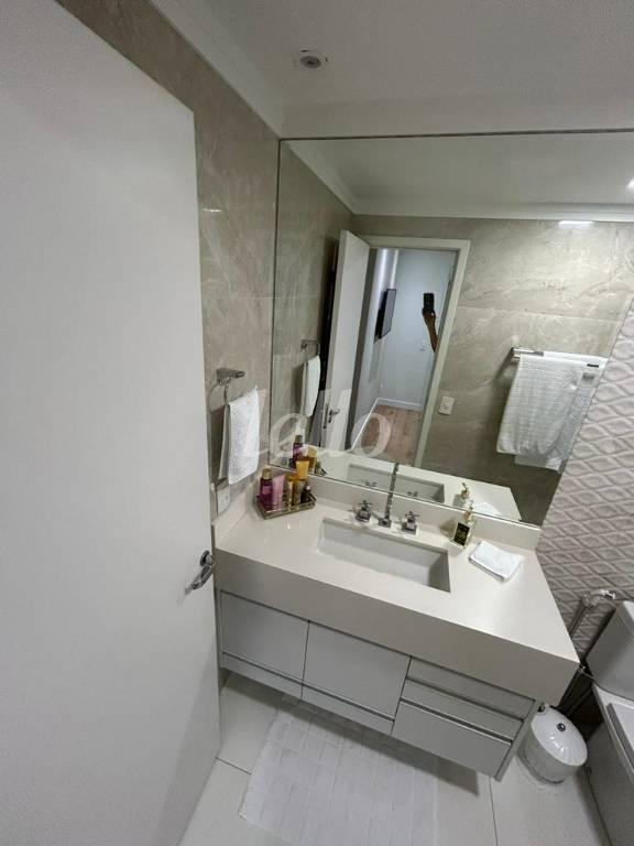BANHEIRO SUITE 3 de Apartamento à venda, Padrão com 127 m², 3 quartos e 2 vagas em Tatuapé - São Paulo