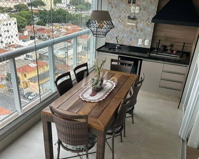 VARANDA GOURMET de Apartamento à venda, Padrão com 127 m², 3 quartos e 2 vagas em Tatuapé - São Paulo
