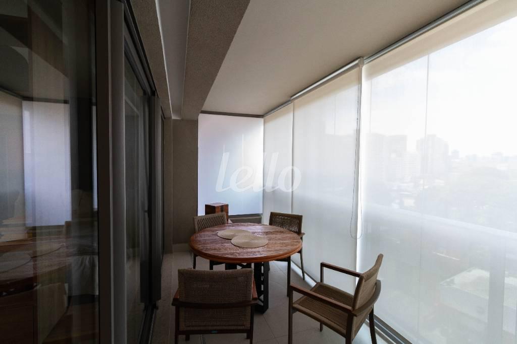 SACADA de Apartamento para alugar, Padrão com 46 m², 1 quarto e 1 vaga em Pinheiros - São Paulo