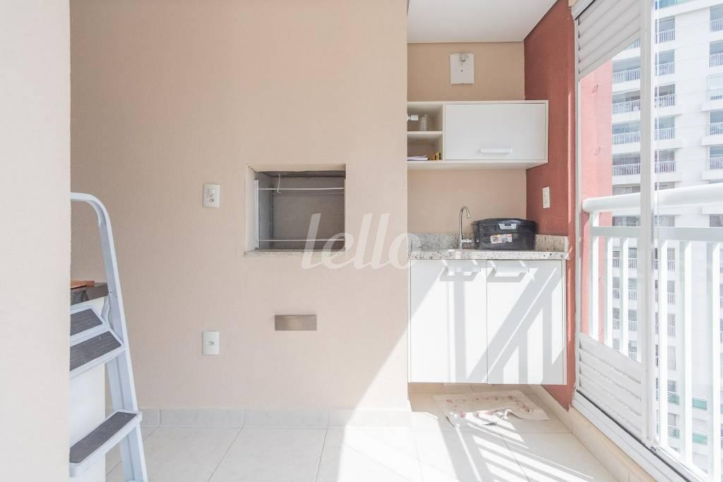 VARANDA GOURMET de Apartamento à venda, Padrão com 67 m², 2 quartos e 1 vaga em Alto da Moóca - São Paulo