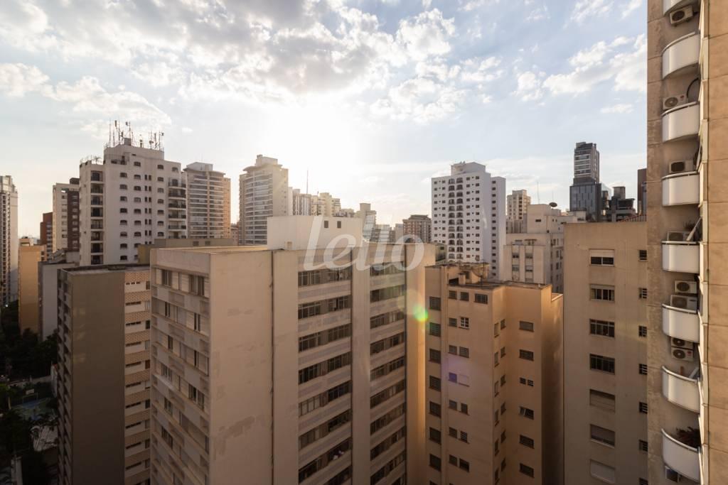 VISTA de Sala / Conjunto para alugar, Padrão com 29 m², e 1 vaga em Cerqueira César - São Paulo