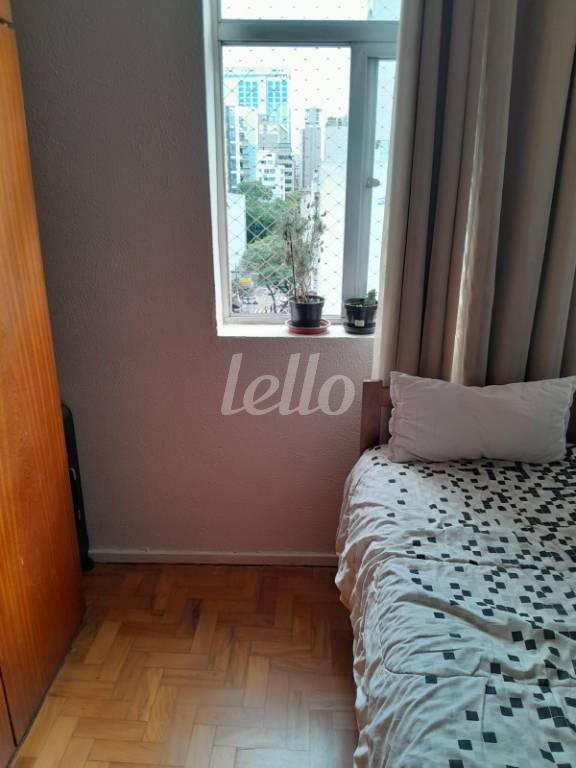 QUARTO de Apartamento à venda, Padrão com 48 m², 1 quarto e 1 vaga em Consolação - São Paulo