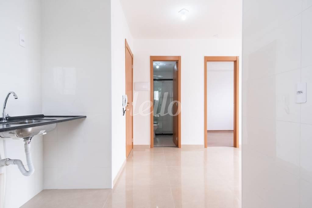 COZINHA / AREA DE SERVIÇO de Apartamento para alugar, Padrão com 37 m², 2 quartos e 1 vaga em Belenzinho - São Paulo