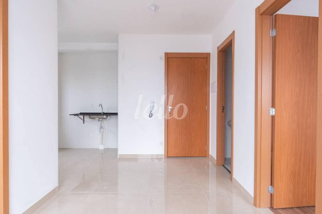 SALA de Apartamento para alugar, Padrão com 37 m², 2 quartos e 1 vaga em Belenzinho - São Paulo