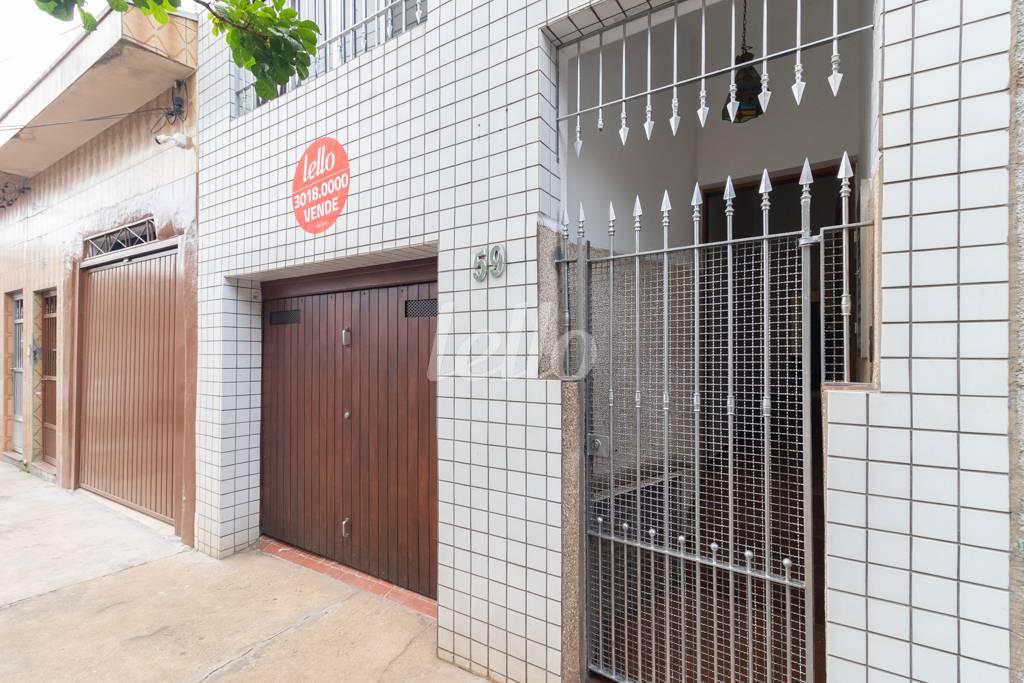 FACHADA de Casa à venda, sobrado com 157 m², 3 quartos e 1 vaga em Mooca - São Paulo