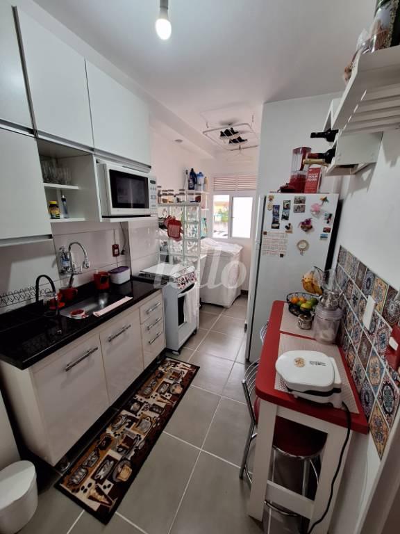 COZINHA de Apartamento à venda, Padrão com 48 m², 1 quarto e 1 vaga em Brás - São Paulo