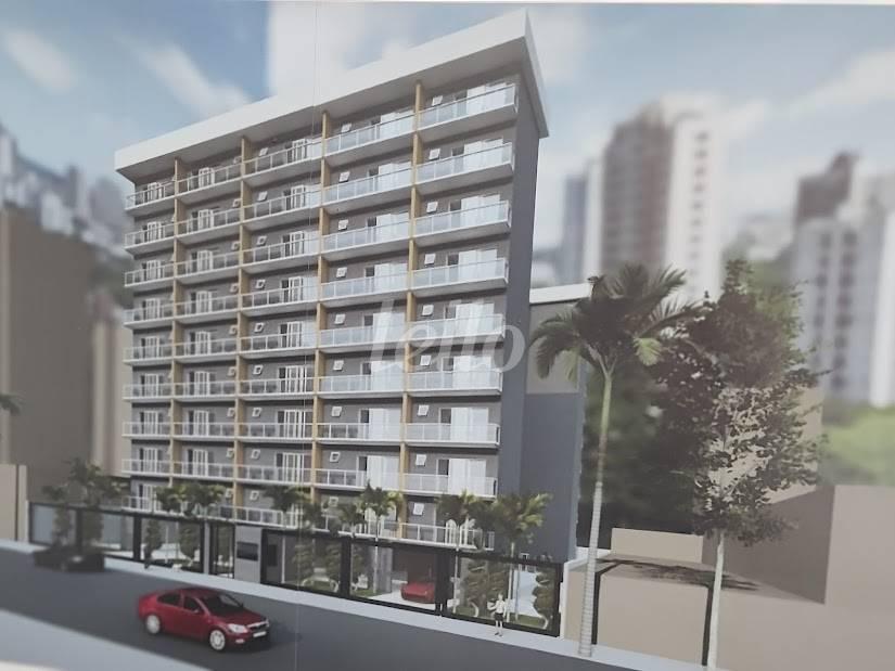 FACHADA de Apartamento à venda, Padrão com 33 m², 1 quarto e 1 vaga em Mooca - São Paulo