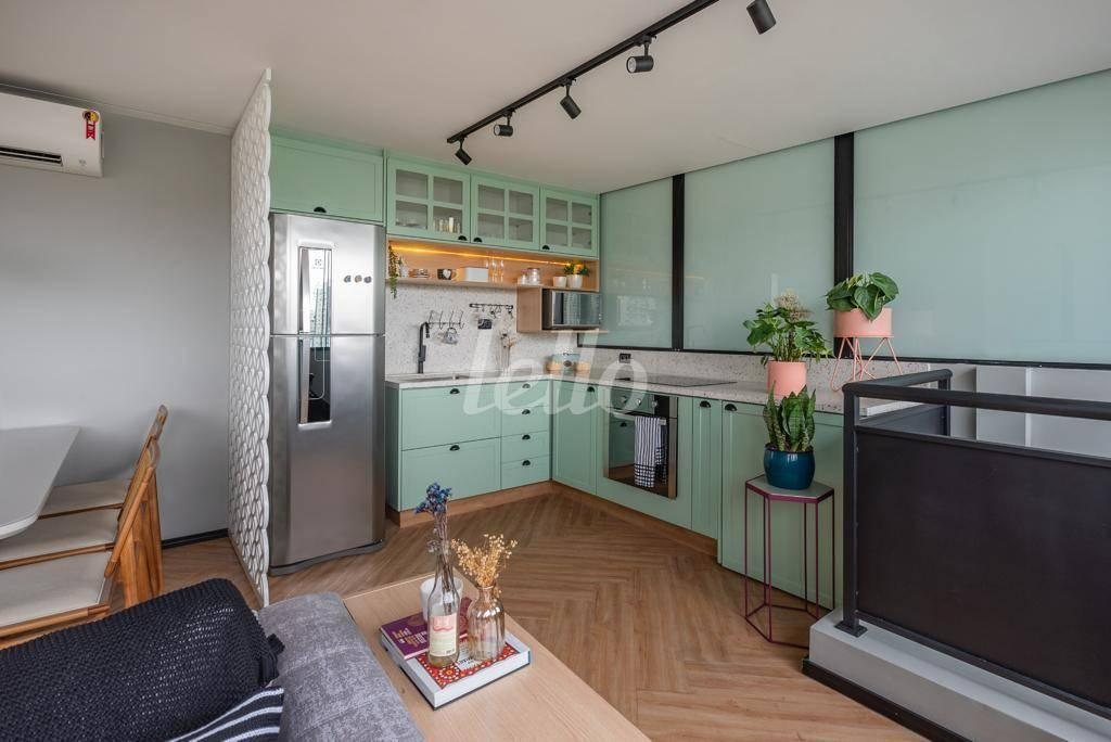 COZINHA de Apartamento para alugar, Padrão com 65 m², 1 quarto e 1 vaga em Vila Olímpia - São Paulo