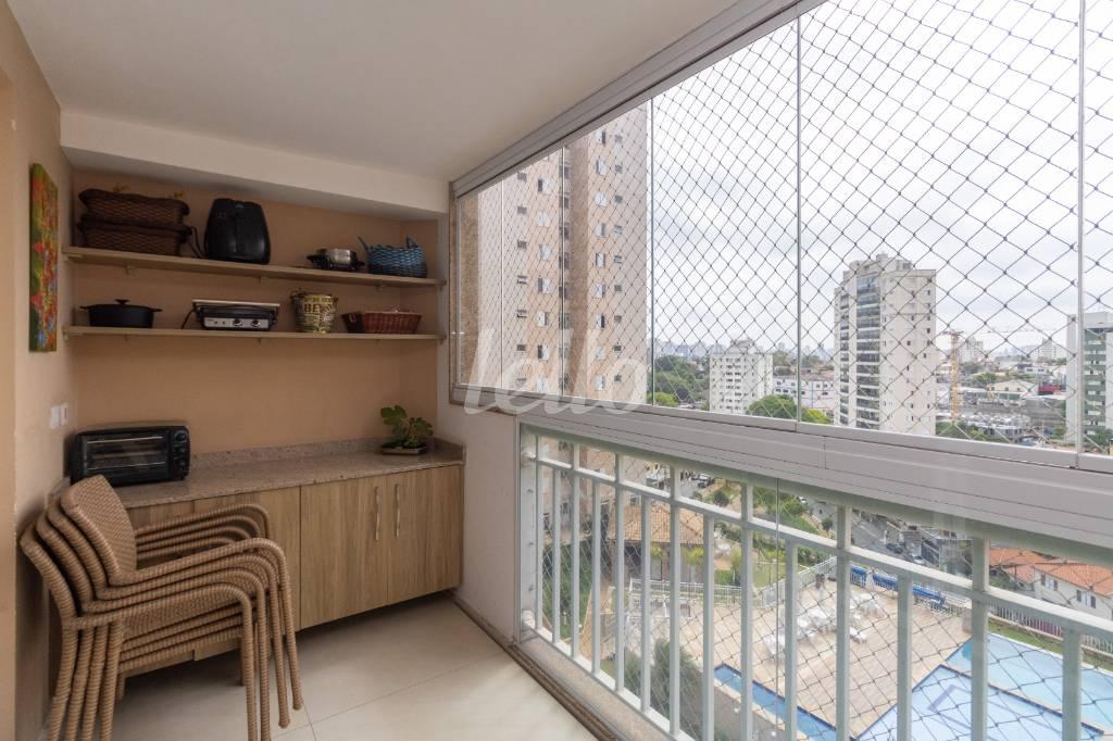 VARANDA de Apartamento à venda, Padrão com 88 m², 3 quartos e 2 vagas em Vila Campestre - São Paulo