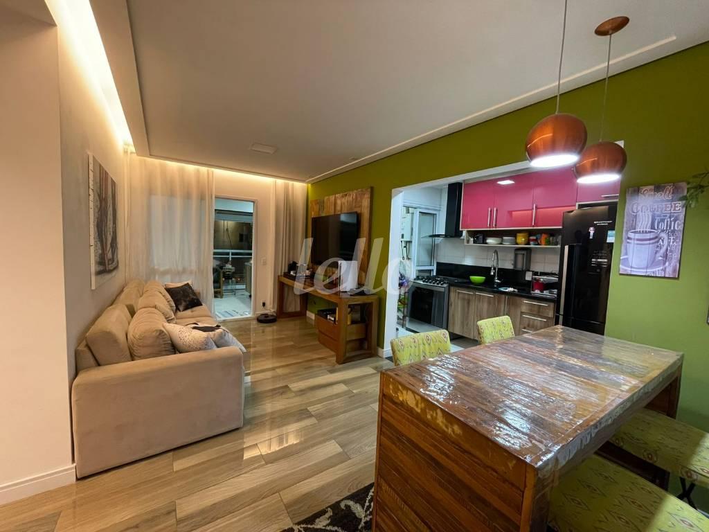 SALA DE ESTAR/JANTAR/COZ de Apartamento à venda, Padrão com 88 m², 2 quartos e 2 vagas em Tatuapé - São Paulo