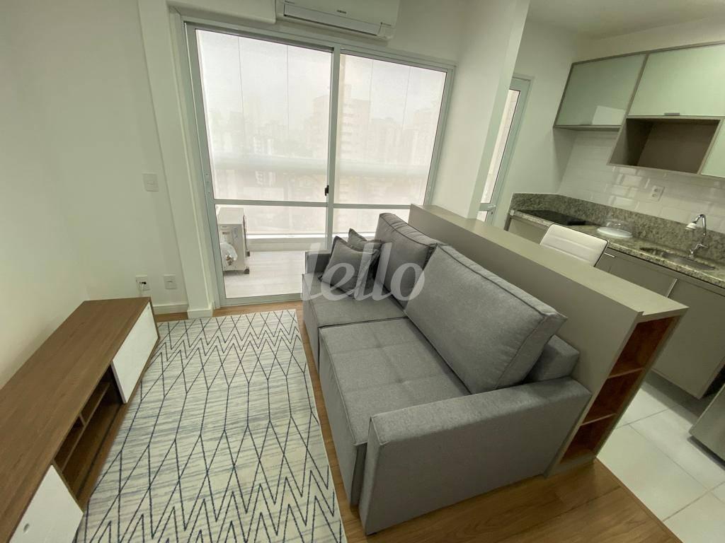 LIVING de Apartamento à venda, Padrão com 40 m², 1 quarto e 1 vaga em Saúde - São Paulo
