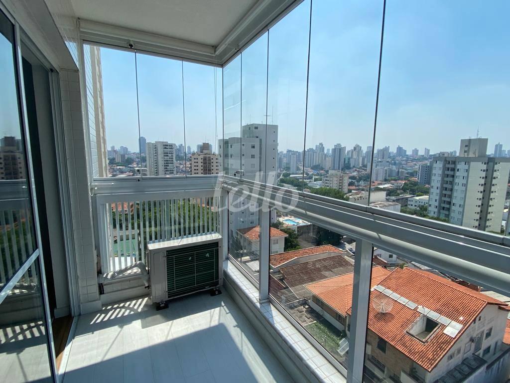 VARANDA de Apartamento à venda, Padrão com 40 m², 1 quarto e 1 vaga em Saúde - São Paulo