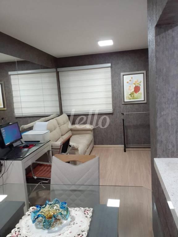 SALA de Apartamento à venda, Padrão com 44 m², 1 quarto e 1 vaga em Casa Branca - Santo André
