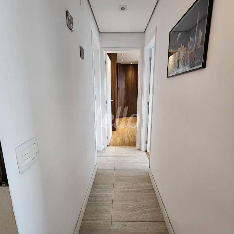 CORREDOR de Apartamento à venda, Padrão com 60 m², 2 quartos e 1 vaga em Tatuapé - São Paulo