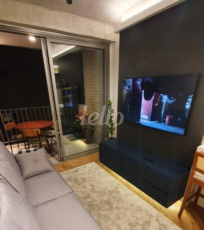 SALA DE TV de Apartamento à venda, Padrão com 55 m², 1 quarto e 1 vaga em Vila Pompeia - São Paulo