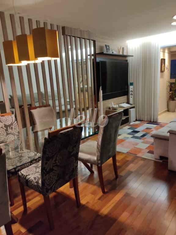 SALA DE JANTAR de Apartamento à venda, Padrão com 91 m², 3 quartos e 2 vagas em Vila Assunção - Santo André