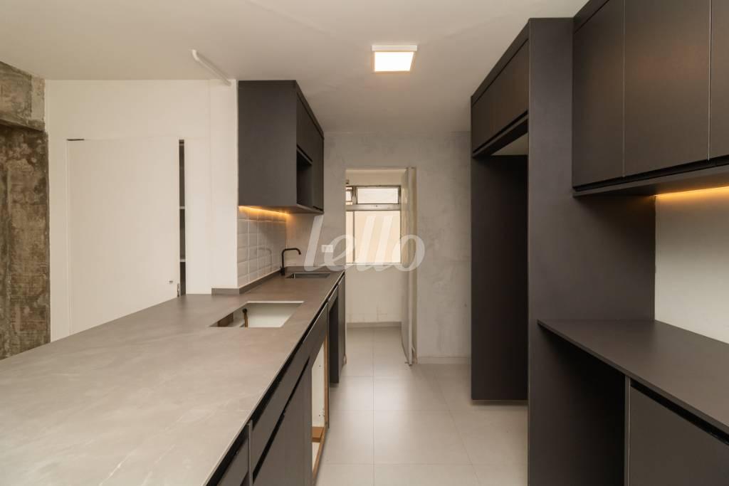COZINHA de Apartamento para alugar, Padrão com 90 m², 2 quartos e 1 vaga em Pinheiros - São Paulo