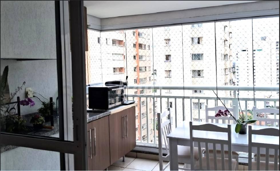 VARANDA de Apartamento à venda, Padrão com 84 m², 3 quartos e 2 vagas em Chácara Inglesa - São Paulo