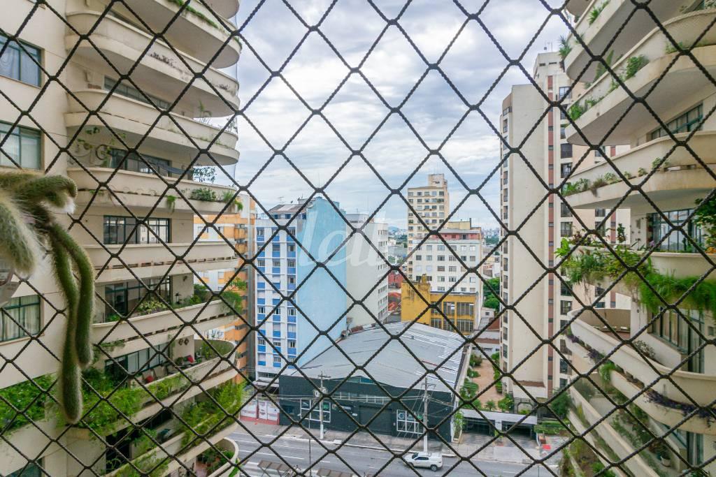 SACADA de Apartamento para alugar, Padrão com 130 m², 3 quartos e 1 vaga em Campos Elíseos - São Paulo