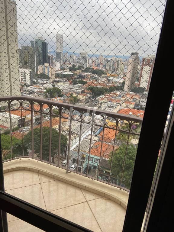 SACADA DA SUÍTE PRINCIPAL de Apartamento à venda, Padrão com 150 m², 4 quartos e 3 vagas em Vila Gomes Cardim - São Paulo